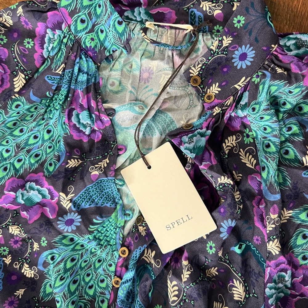NWT Spell Boheme Button Through Baltic Dress - Picture 15 of 16
